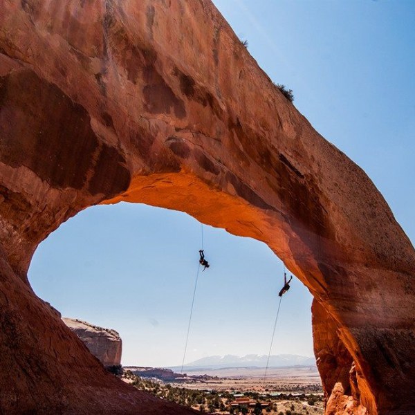 2 people rock climbing utah and wester colorado