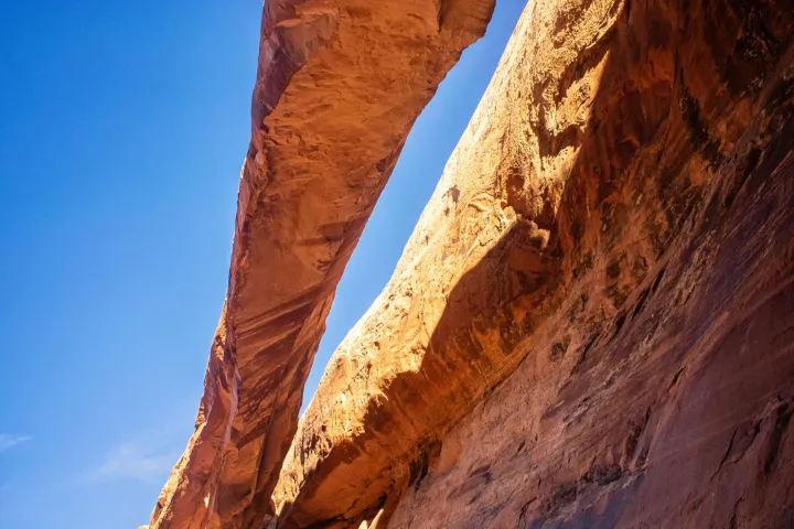 a canyon with a mountain in the background